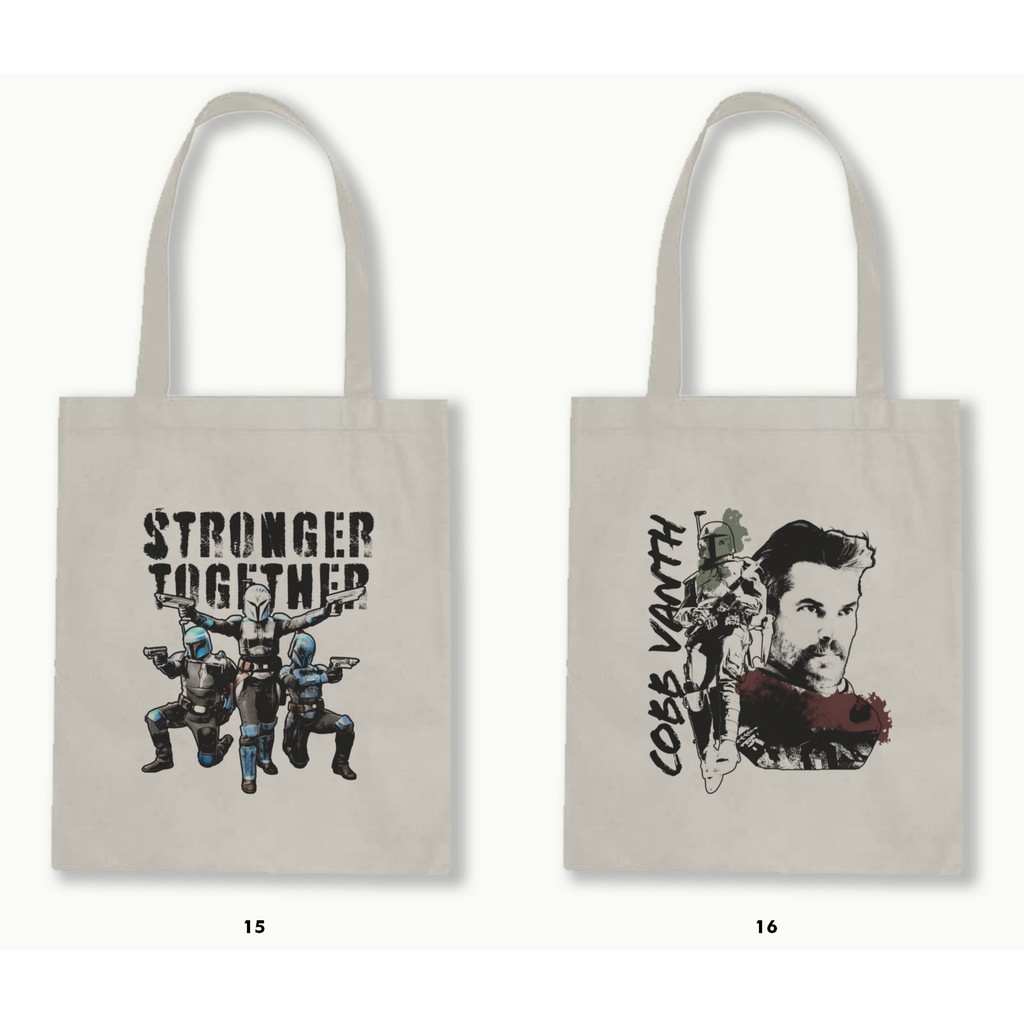 TOTE BAG BLACU 30X40 - THE MANDALORIAN