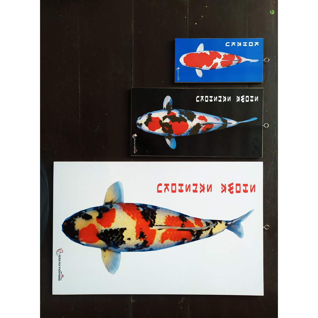 001 PAKET SUPERRR Hiasan dinding bergambar ikan koi