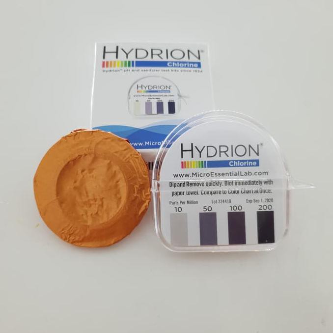 MURAH HYDRION Chlorine test kit paper CM240