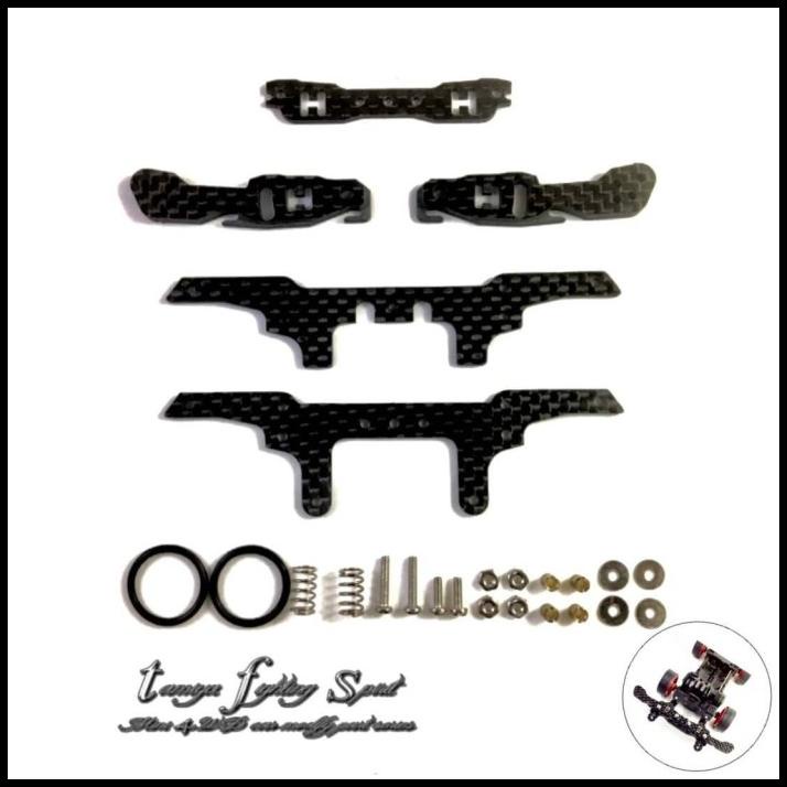 Rep Tamiya Front Bumper FL System Slide bumper Carbon - FRC59