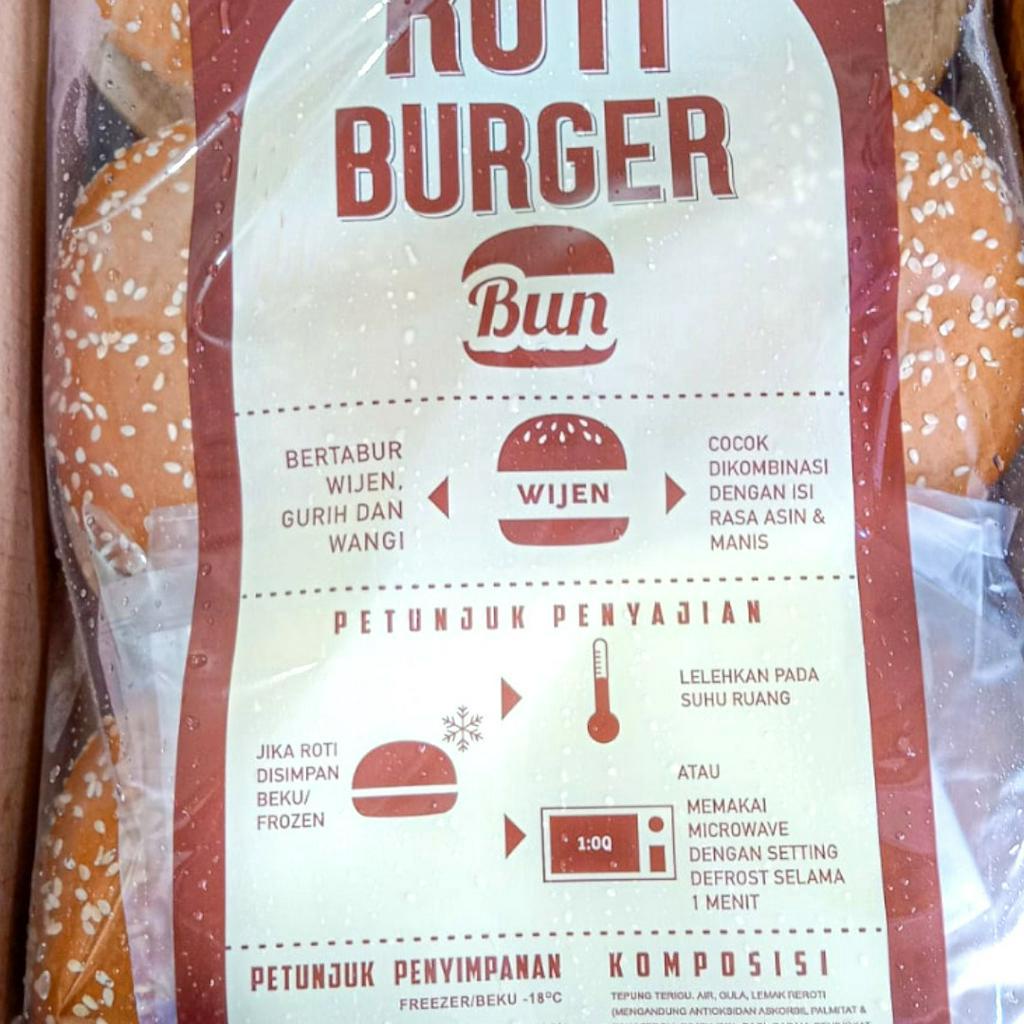 Roti Burger Bernardi Wijen Besar Isi 6 Pcs