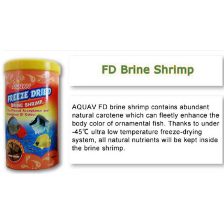 500ml Brine Shrimp Freeze Dried Artemia Kering Pakan Ikan
