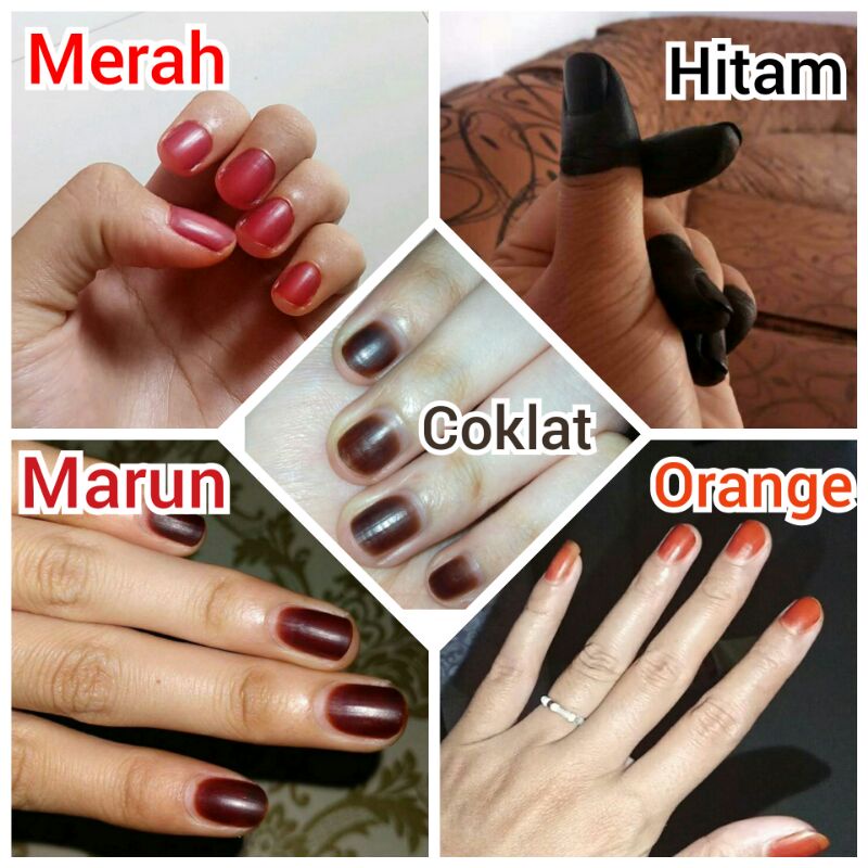 3ML Henna Kuku Halal Muslimah sah untuk sholat kutek hena bubuk pacar arab inai kuku halal warna Mar