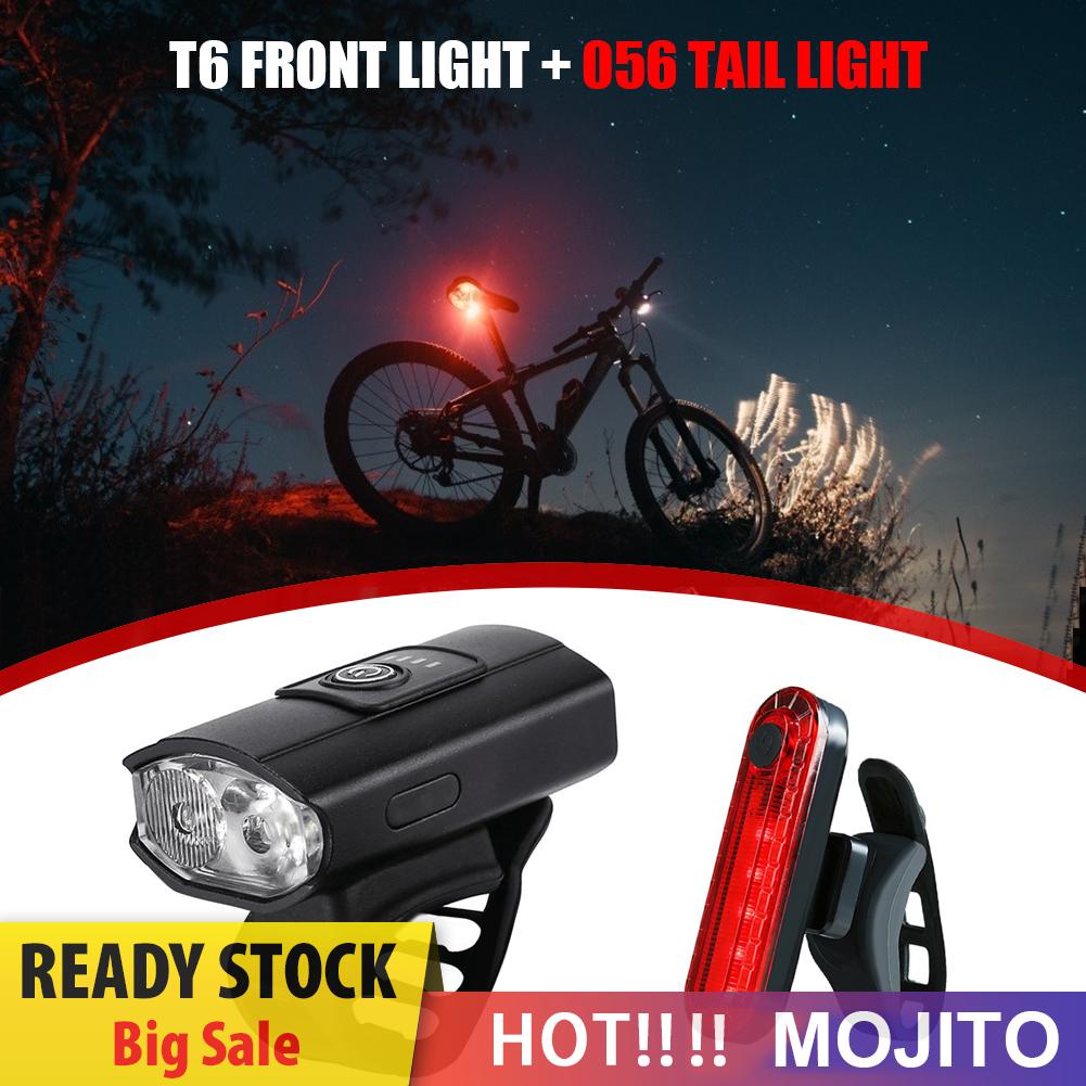 T6 Lampu Sepeda Gunung Led 1200mah 700lm Dengan Charger Usb