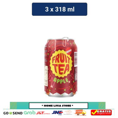 

Sosro Fruit Tea Teh Kemasan Kaleng Rasa Apel 318 ml x3