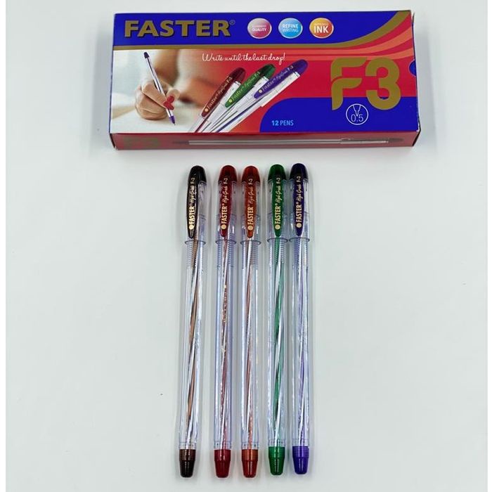 

MURAH Bolpen Pulpen Bolpoin Faster F3 / F-3 0.5 mm