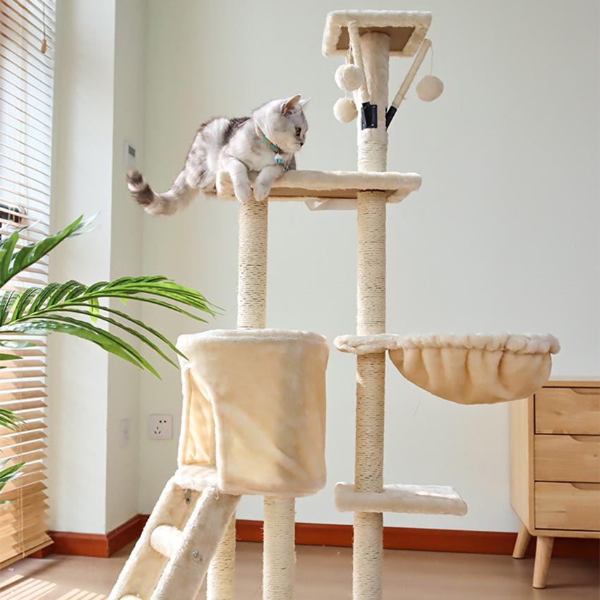 Cat Condo / Cat Tree / Mainan Garukan Kucing /Pohon Bermain Kucing / Kandang Rumah Kucing / Kondo Kucing /Cat Play  /Cat Tower /tempat main kucing