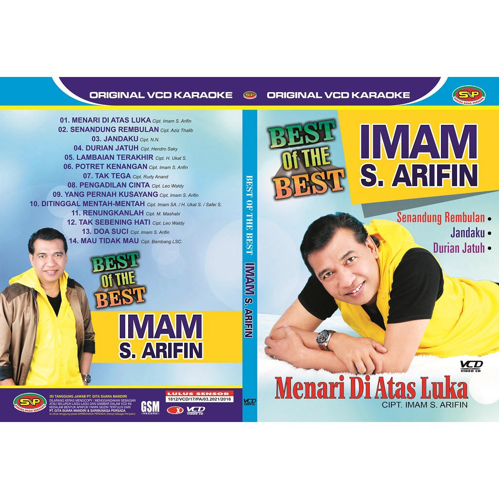 Vcd Original Dangdut Lawas - Best Of The Best Imam S Arifin Menari Diatas Luka