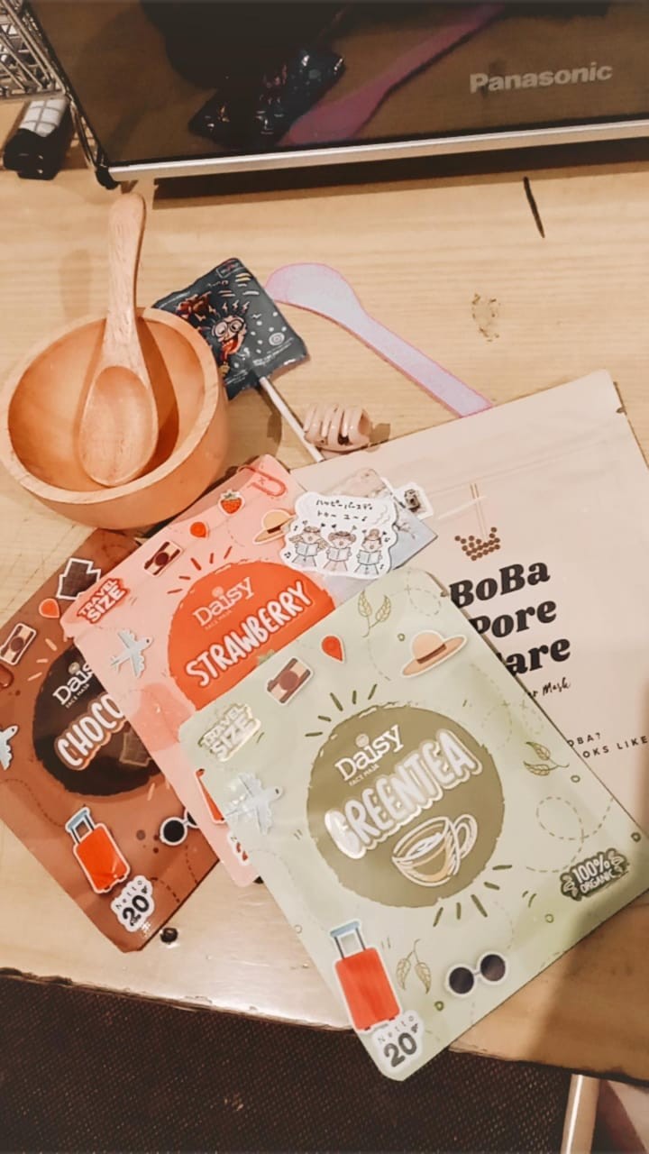 Set Mangkuk Masker Kayu Aesthetic (wooden Bowl Mask Set)