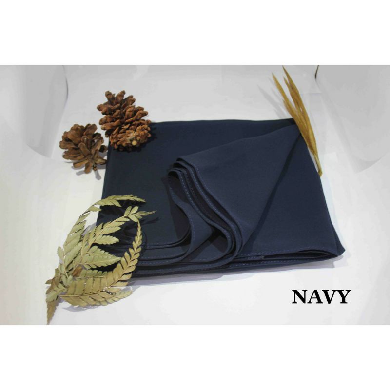 Pashmina 200x75 Diamond Ceruty Halus Pasmina Panjang Phasmina Basic Non Instan Grosir Sleman Jogja-Pashmina Navy