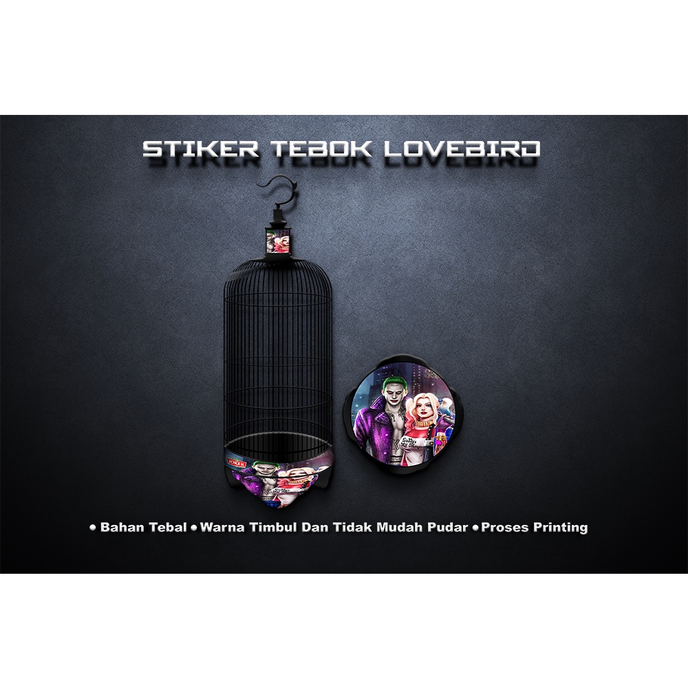 STIKER TEBOK LOVEBIRD MURAH JOKER