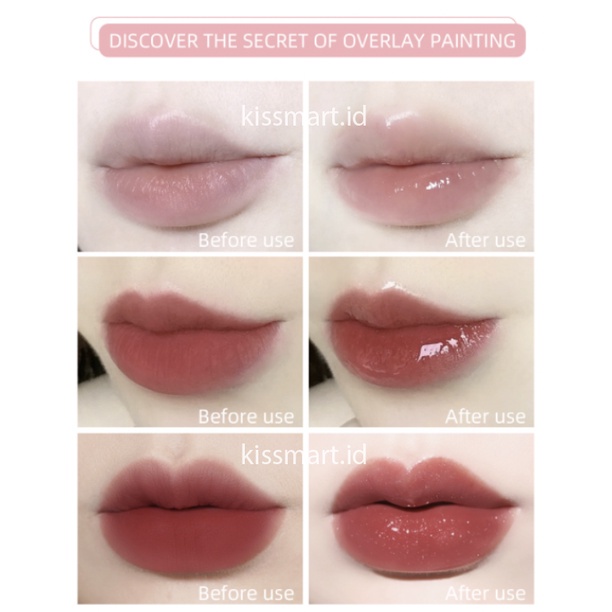 DRAGON RANEE Lip Gloss Macaron Glossy Makaron Brightens and moisturizes the lips TD002