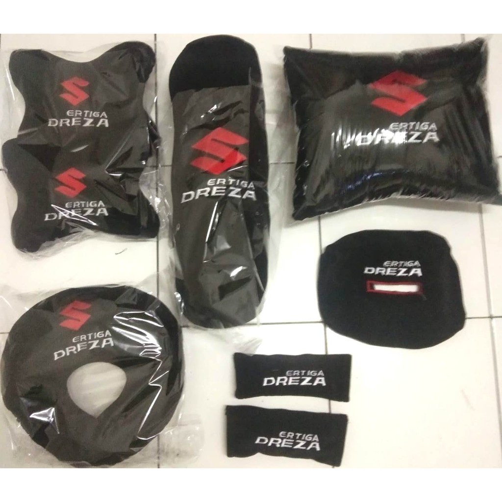 Suzuki Ertiga Dreza Aksesoris Interior Bantal Mobil Headrest 6 in 1 fullset