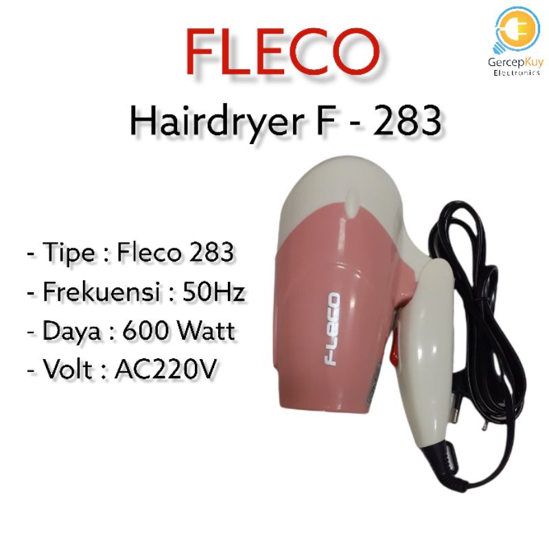 Hairdryer Mini FLECO F - 283 / Pengering Rambut FLECO F - 283