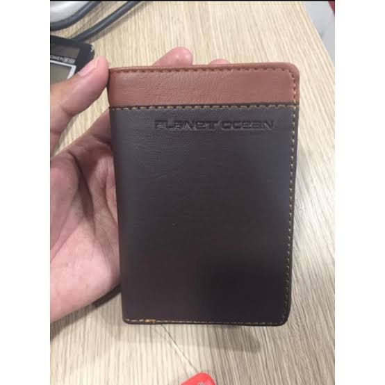New-Dompet Pria-Dompet Lipat Planet Ocean -ORIGINAL asli DPO-110180 Coklat