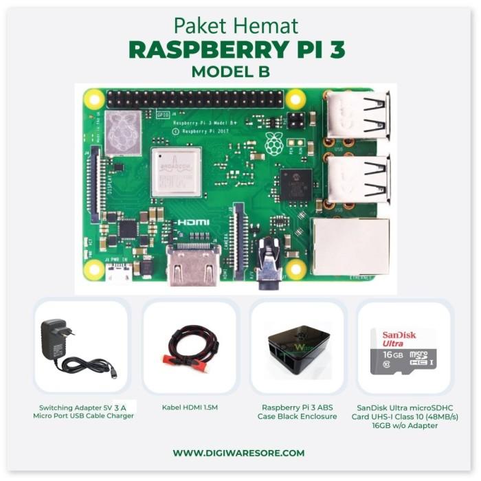 Jual Paket Hemat Raspberry Pi 3 Model B | Paket Raspberry Pi | Shopee ...