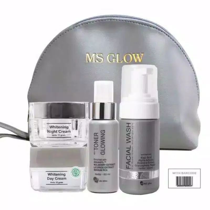 MS GLOW PAKET LENGKAP WHITENING ACNE LUMINOUS ULTIMATE