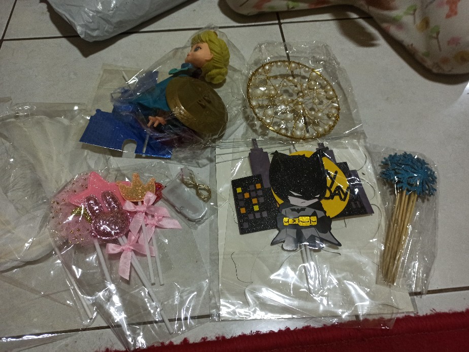 Topper Kue Desain Princess Elsa Frozen Untuk Ulang Tahun