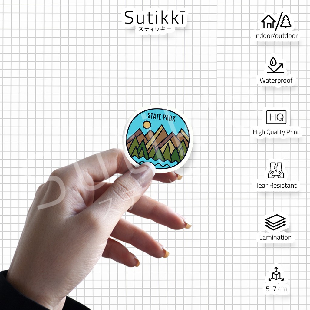 Sutikki | Sticker Pack Hobi Travelling Camping Gunung Stiker Laptop Aesthetic Vinyl | Season 1