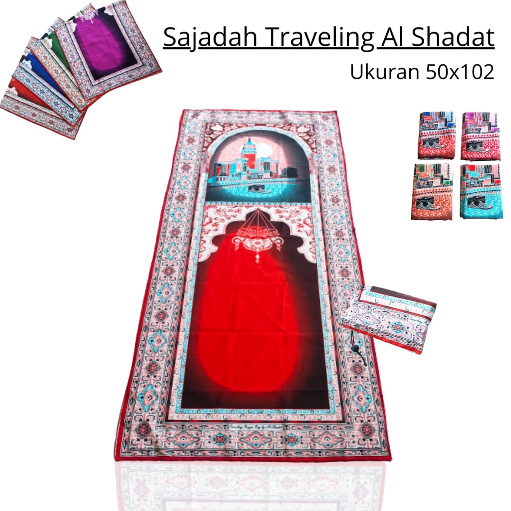 Sajadah Travelling Sejadah Travelling Sajadah Travel Saku Lipat Anti Air Motif Modern Sajadah Taveling Pouch Terbaru Terlaris dan Murah