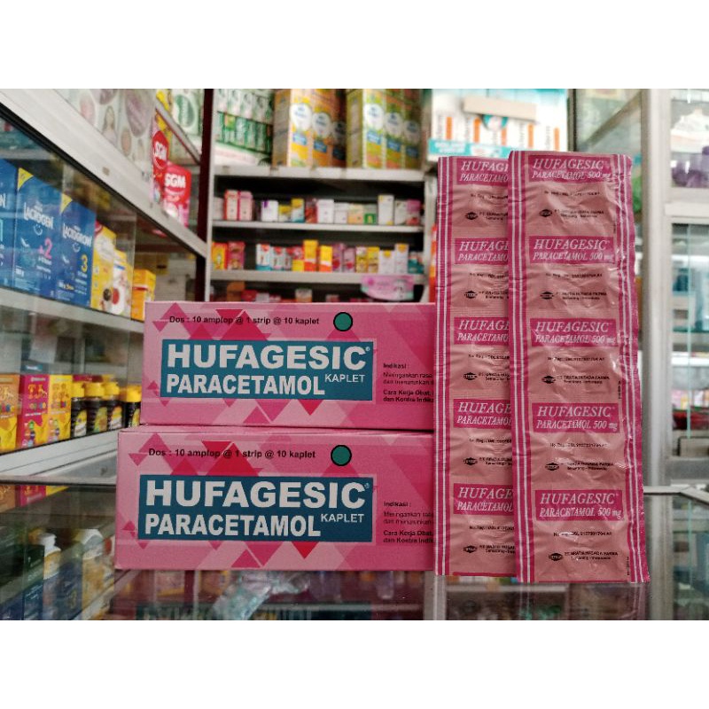 HUFAGESIC PARACETAMOL TABLET 1 STRIP @10 KAPLET - ED 12/2025