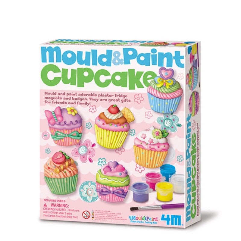 Mainan edukasi 4M mould & paint cupcake
