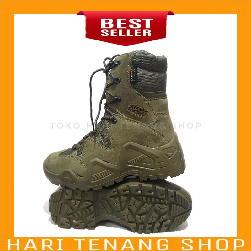 SEPATU 566 HIJAU 8INC IMPORT/ SEPATU BOOTS MAGNUM/SEPATU TACTICAL/SEPATU PRIA DAN WANITA