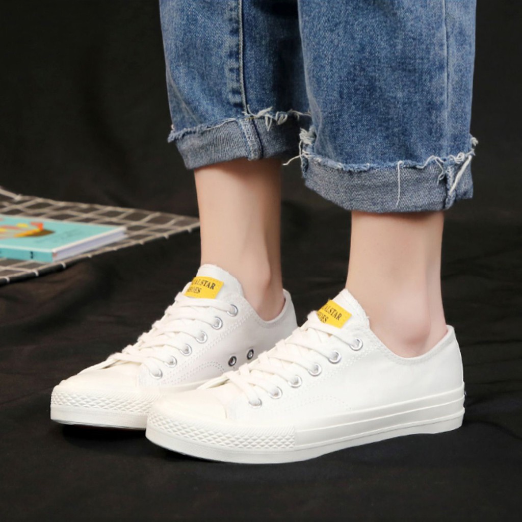 Sepatu Kanvas Putih Wanita Korea Ajaib Bisa Berubah Warna Panarybody Sepatu Sneakers Canvas Cewe