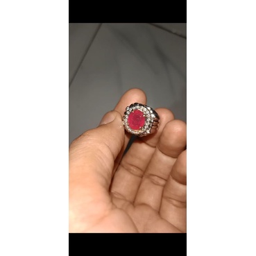 Batu Ruby pigeon blood natural kristal