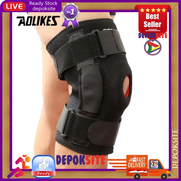 AOLIKES 7907 Deker Lutut  Knee Pad Knee Support Terapi Penyangga Lutut Kneepad With Plate Kneepad