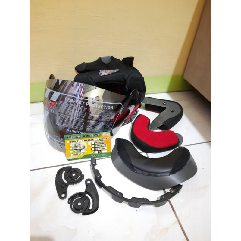 Busa helem NHK R 6 plus kaca silver