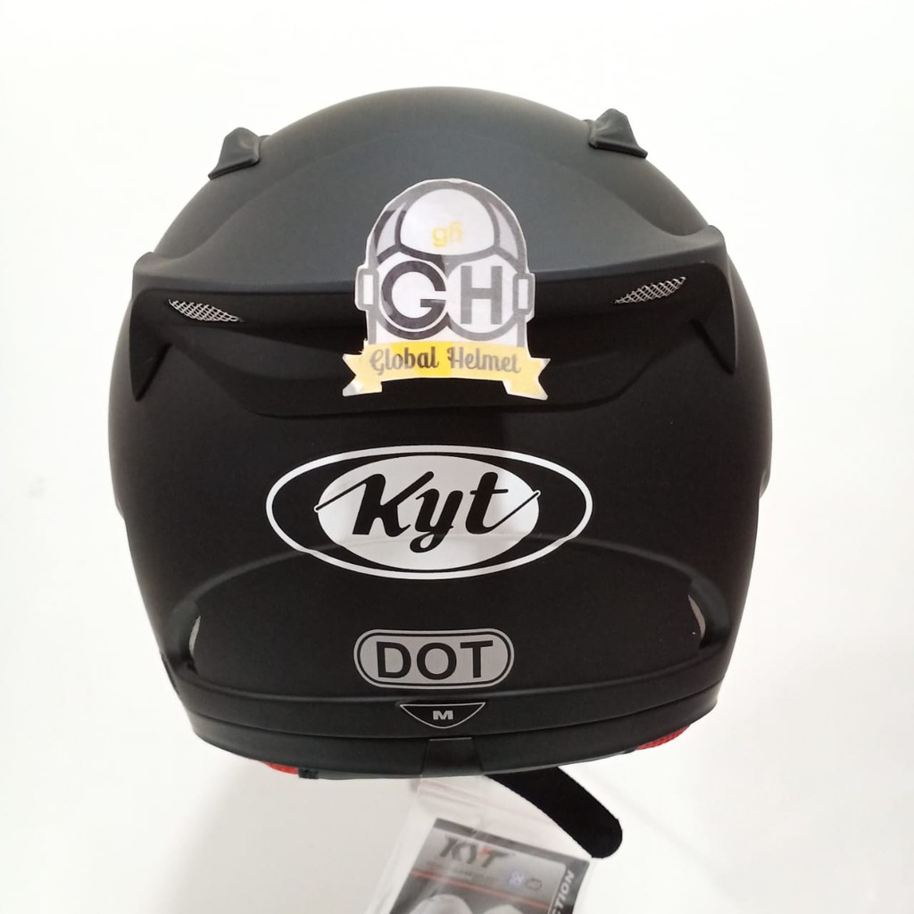 HELM KYT RC7 SOLID BLACK DOFF KYT RC SEVEN SOLID KYT RC 7 SOLID FULL FACE