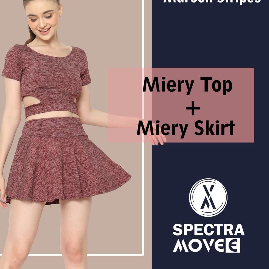 Jangan Ketinggalan order..  Baju senam MIERY rok senam baju senam murah baju olahraga celana rok wan