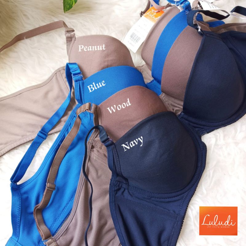 Bra WACOAL LULUDI Original / Bra Kawat Polos Adem / Nyaman Dipakai Seharian 36B - TL