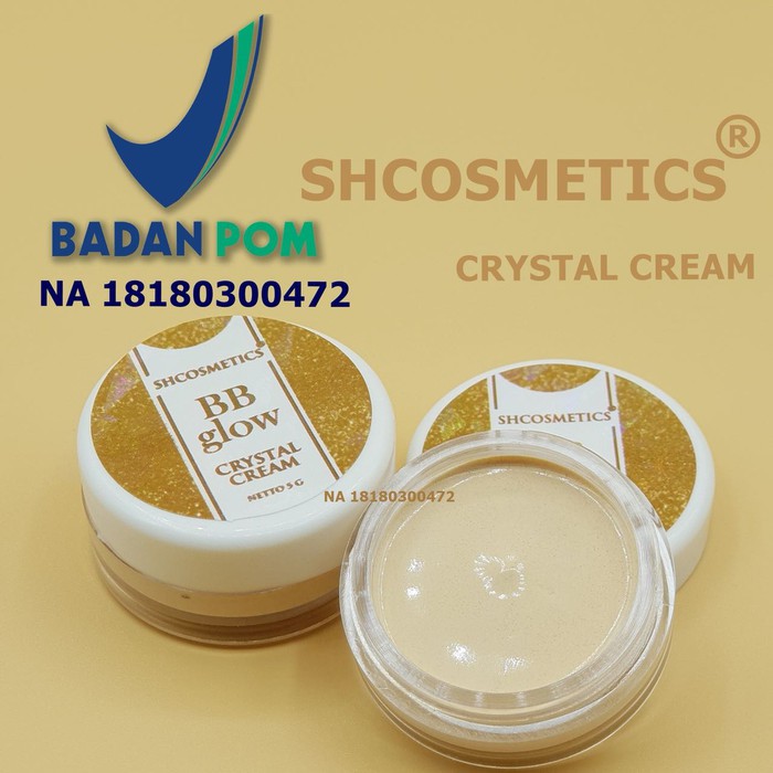 [ORI] BB CREAM WAJAH GLOWING SAMARKAN NODA HITAM MERATAKAN WARNA KULIT | BB Glow Crystal Cream BPOM