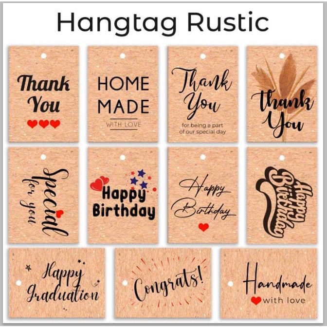 

Hangtag Handmade Thank You Birthday Bahan Kraft Kartu Ucapan Wedding Custom Terimakasih Souvenir Thanks Card Pernikahan Wedding Ulang Tahun