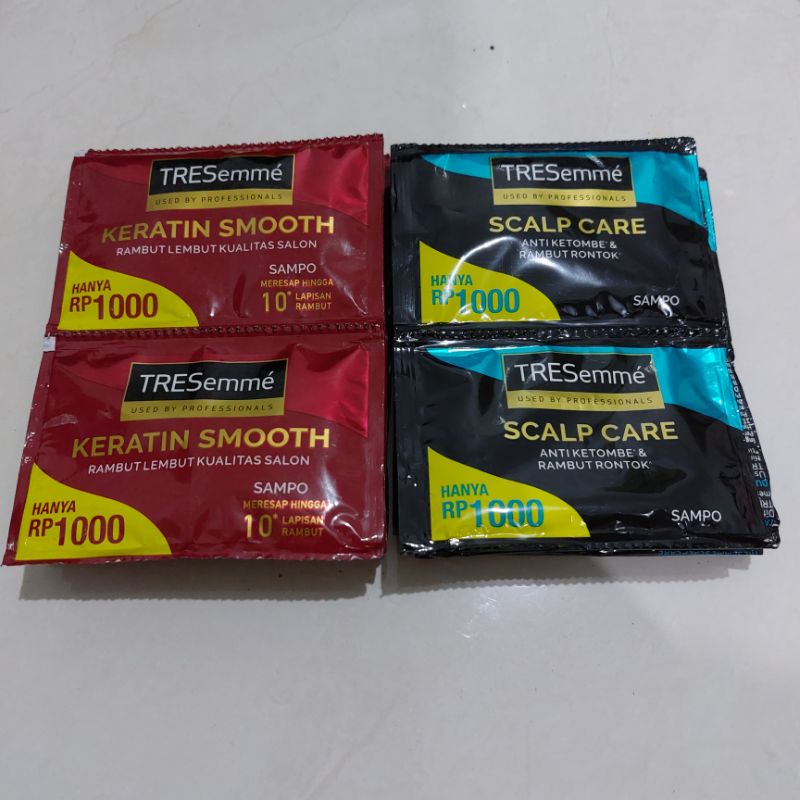 TRESEMME KERATIN SMOOTH SHAMPOO SACHET 9 ML SHAMPO RENTENG 9ML SAMPOO 12 sachet SAMPO LEMBUT murah