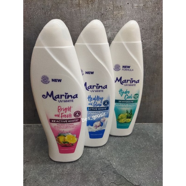 Marina uv white body lotion jumbo 460ml ( 1 botol )