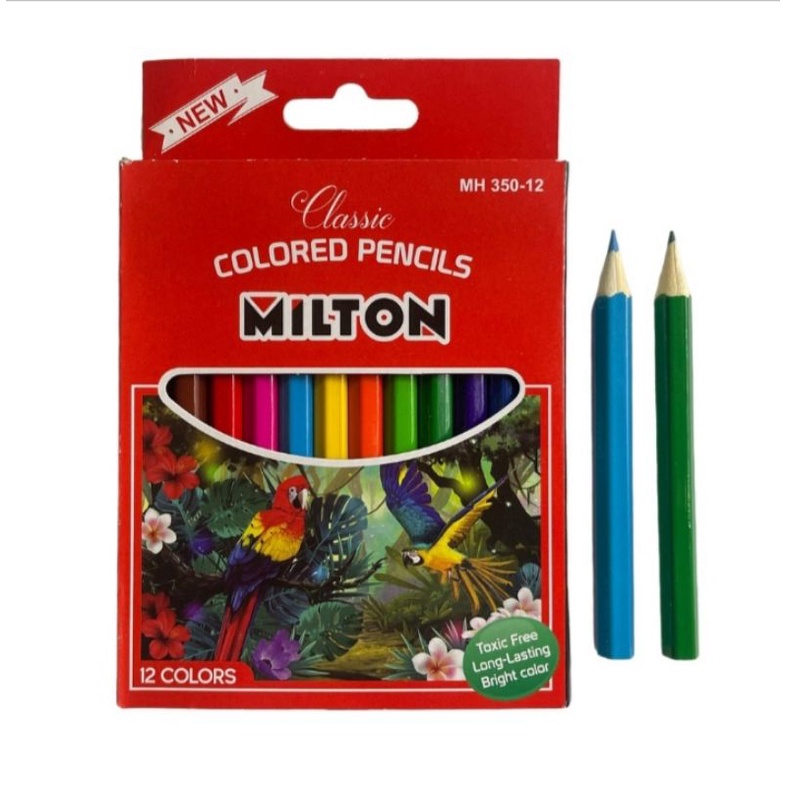 Pensil Warna Milton Color Pencil Milton MH-350 12 Warna Toxic Free