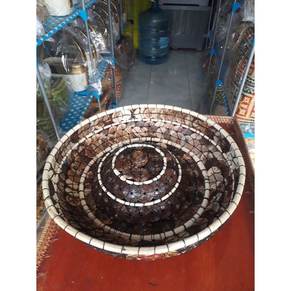 Bokor Batok Kelapa Handmade Bali Diameter 31cm terlaris