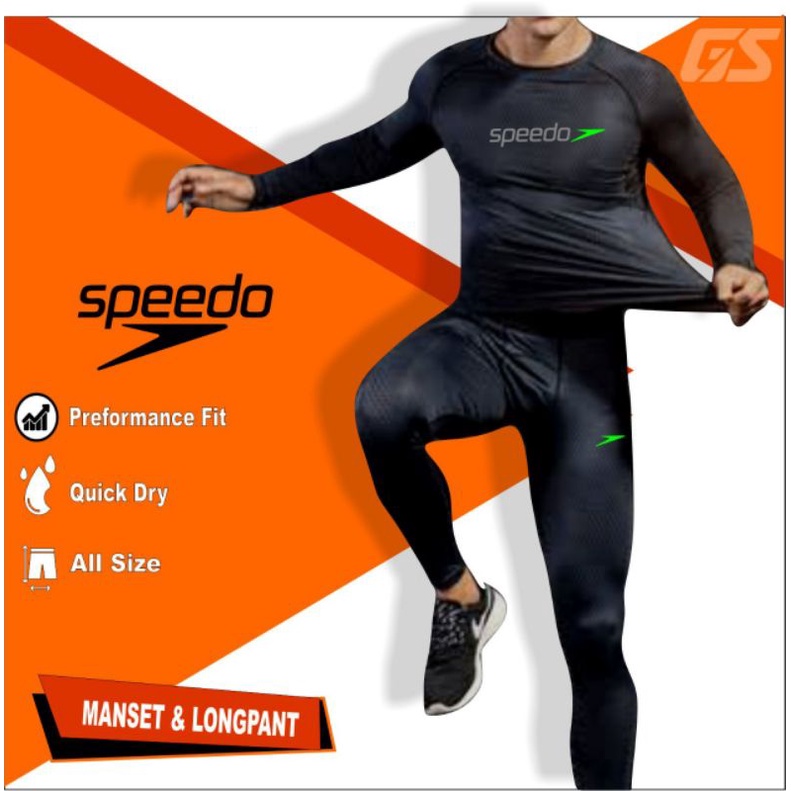 pakaian setelan pakaian renang dewasa basic compression wear sporty