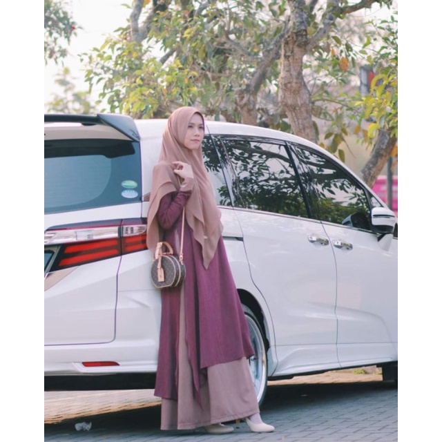 FENUZA gamis syari meysha dress cotton oxford gamis only