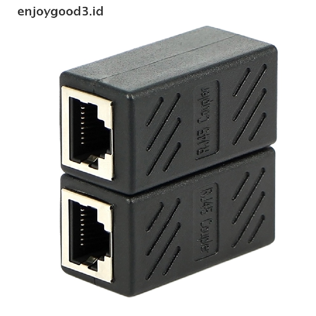 Adapter Konektor Coupler Rj45 Female Ke Female Cat6 Untuk Jaringan Ethernet