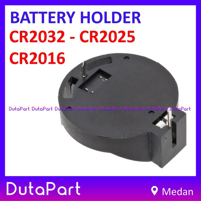 CR2032 Battery Holder Tempat Baterai Koin PCB RTC CR2025 CR2016