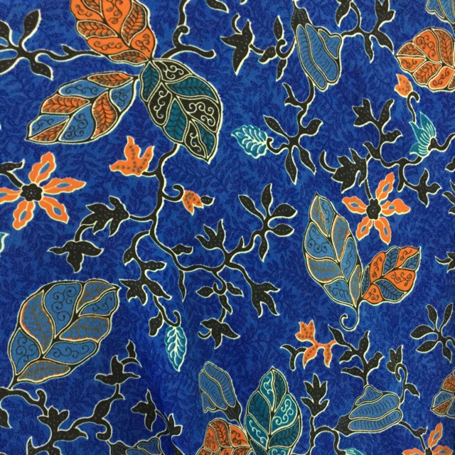 HARGA PER METER Kain Batik Halus motif daun Warna bagus dan mewah (lb120) cck pria wanita atasan kem