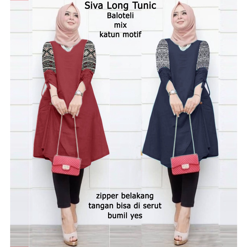 CTN Baju atasan SIVA long tunic best seller