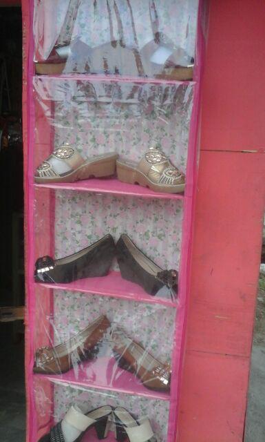 [freeongkir] Rak Jilbab + Rak Tas + Rak Sepatu Gantung 3in1