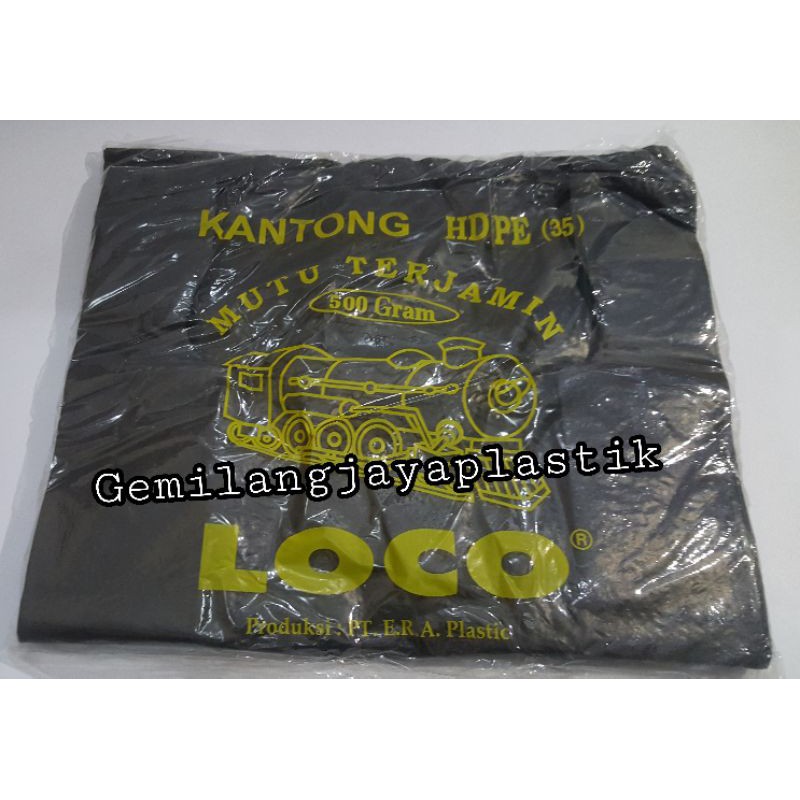 Kantong Plastik Kresek Loco Hitam Tebal 500gr