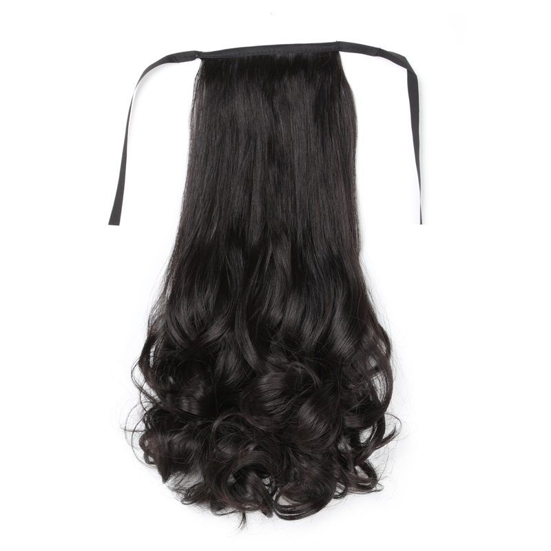 Wig Ponytail Premium Kualitas Terjamin Untuk Anak Rambut Palsu Extensions Ponytail Model Panjang Keriting Bahan Sintetis Dengan Klip