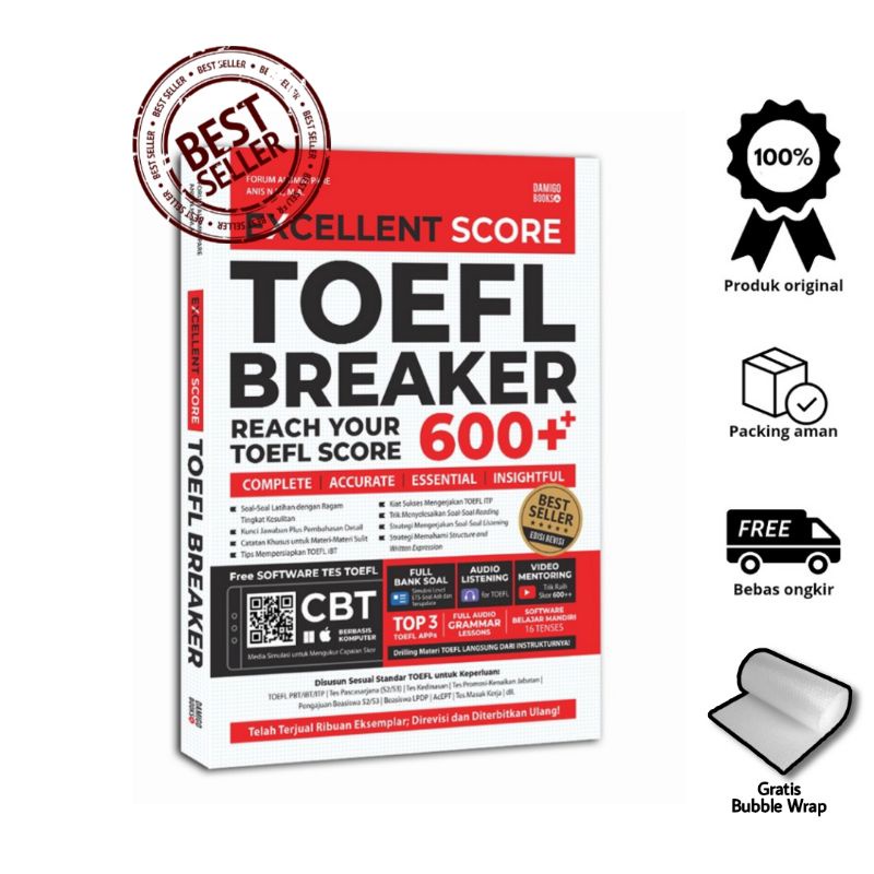 Download BUKU TOEFL BEST SELLER EXCELLENT SCORE TOEFL BREAKER EDISI
REVISI